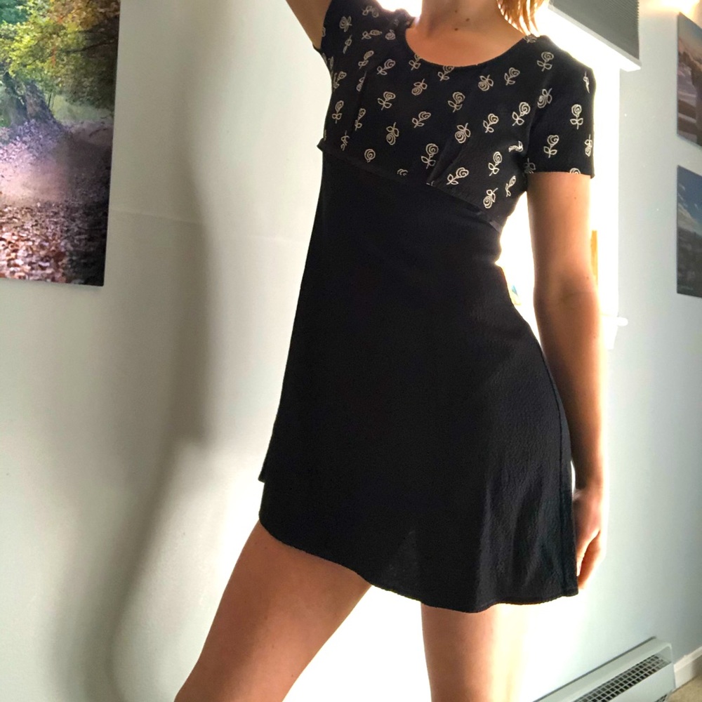 Vintage mini black dress